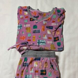 Cuddl Duds Pink Gift Print Pajama Set